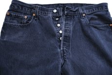 画像4: 00s メキシコ製 Levi'sリーバイス 501 ブリーチ ブラック デニムパンツ フェード W38 L32 (4)