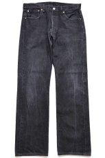 画像2: Levi'sリーバイス 501 ブラック デニムパンツ W34★03 (2)
