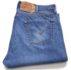画像1: 90s USA製 Levi'sリーバイス 501 デニムパンツ ヒゲ W44★216 特大 (1)
