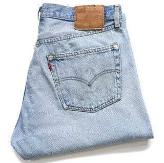 00s Levi'sリーバイス 501 パッチワーク リペア デニムパンツ ヒゲ w32