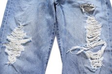 画像8: 00s Levi'sリーバイス 501 ダメージ デニムパンツ W38 L30★225 (8)