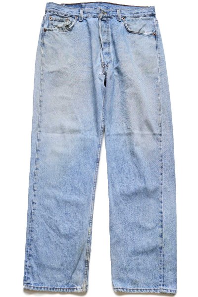 90s USA製 Levi'sリーバイス 501 ダメージ デニムパンツ W36 L30☆219