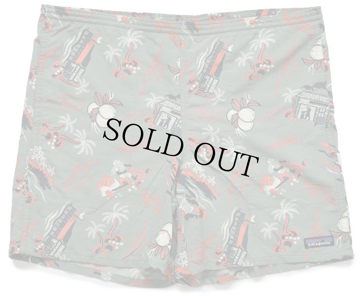 画像1: patagoniaパタゴニア BAGGIES LONGS 7INCH 総柄 ナイロン バギーズ ロング ショーツ CSHG S★ショートパンツ (1)