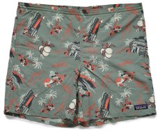 画像1: patagoniaパタゴニア BAGGIES LONGS 7INCH 総柄 ナイロン バギーズ ロング ショーツ CSHG S★ショートパンツ (1)