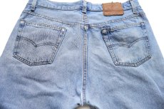 画像5: 90s USA製 Levi'sリーバイス 501 ダメージ デニムパンツ W36 L30★219 (5)