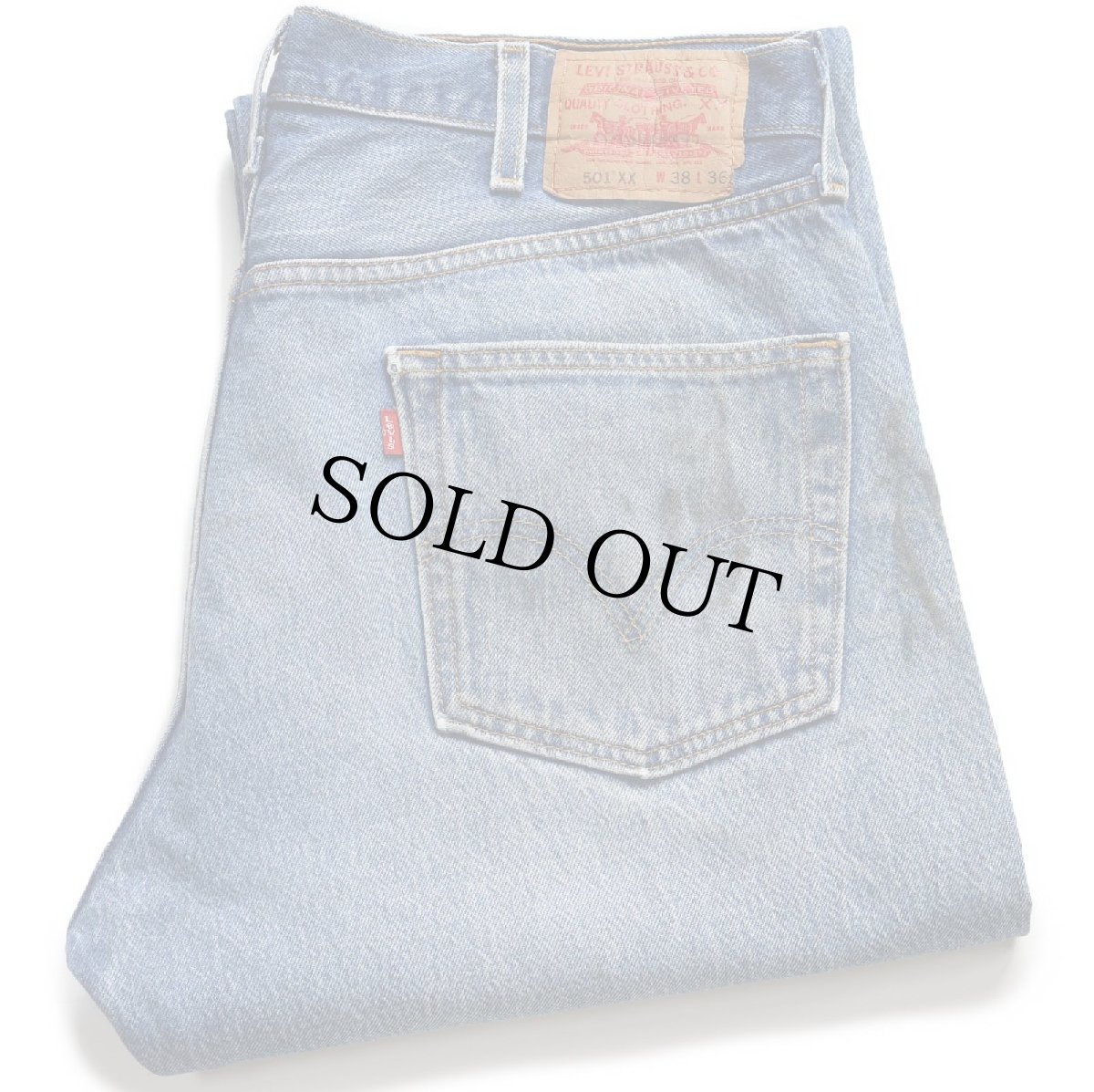 画像1: 00s Levi'sリーバイス 501 ダメージ&汚れ デニムパンツ ヒゲ W38★227 (1)