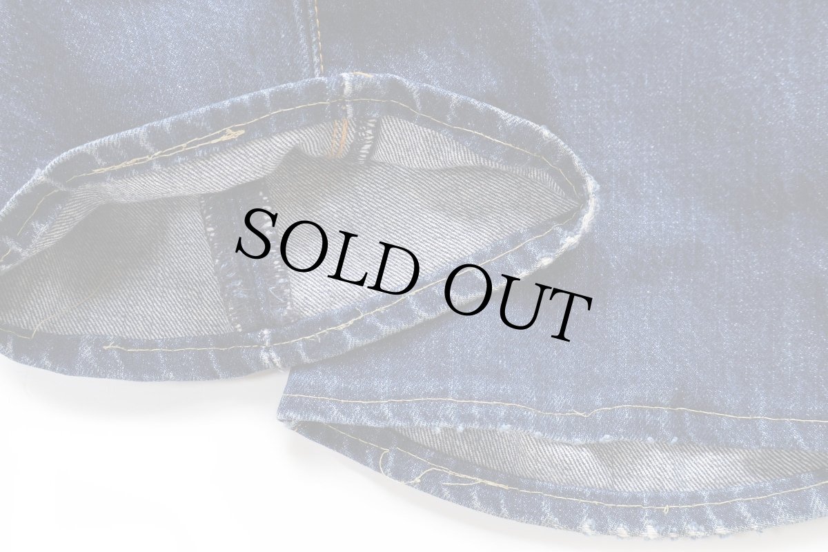 画像9: LEVI'Sリーバイス PREMIUM 501 BIGE デニムパンツ ヒゲ W34★230 (9)