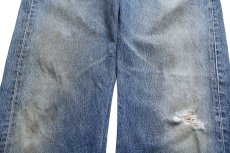 画像8: 00s メキシコ製 Levi'sリーバイス 501 ダメージ&汚れ デニムパンツ ヒゲ W38★226 (8)