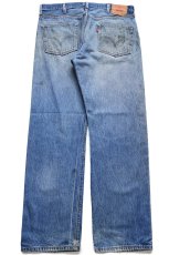 画像3: 00s Levi'sリーバイス 501 ダメージ&汚れ デニムパンツ ヒゲ W38★227 (3)