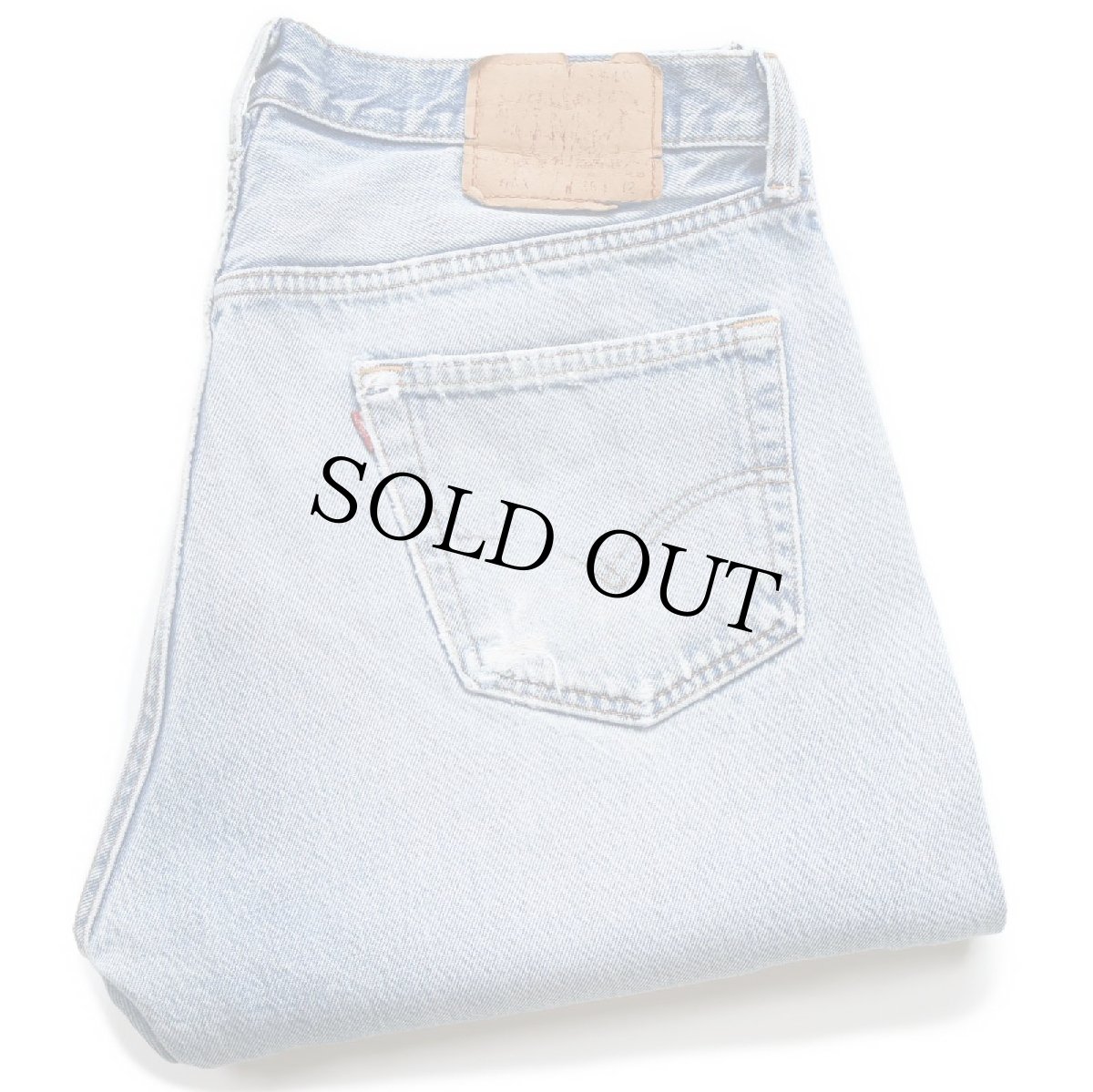 画像1: 90s USA製 Levi'sリーバイス 501 ダメージ&汚れ デニムパンツ ボロ W36 L32★220 (1)
