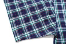 画像6: デッドストック★00s Woolrichウールリッチ タータンチェック 半袖 コットンシャツ L★インド綿 (6)