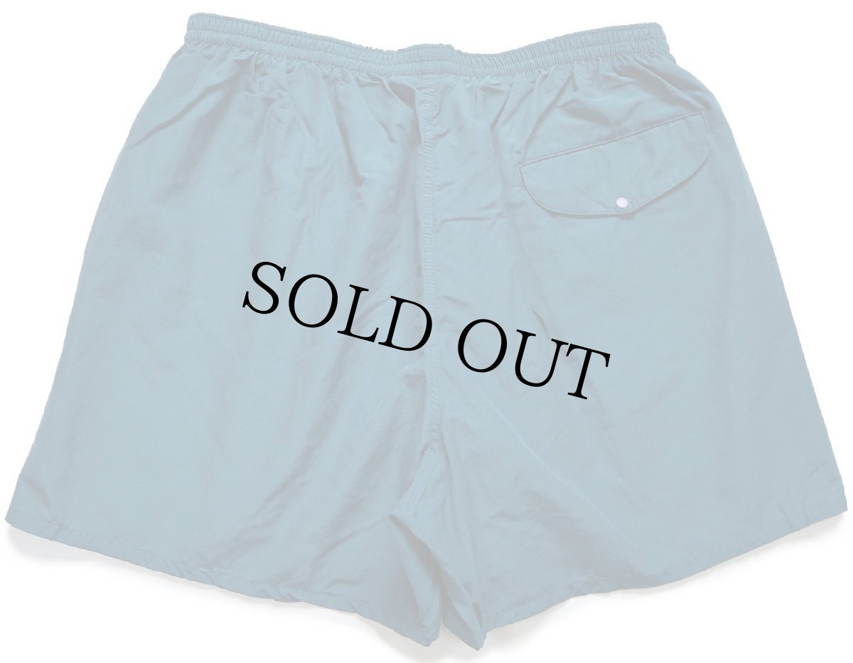 画像2: 90s patagoniaパタゴニア BAGGIES SHORTS コットン×ナイロン バギーズショーツ 青緑 M★65 ショートパンツ (2)