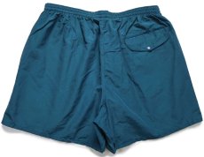 画像2: 90s patagoniaパタゴニア BAGGIES SHORTS コットン×ナイロン バギーズショーツ 青緑 M★65 ショートパンツ (2)
