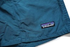 画像4: 90s patagoniaパタゴニア BAGGIES SHORTS コットン×ナイロン バギーズショーツ 青緑 M★65 ショートパンツ (4)