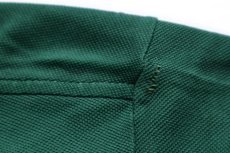 画像6: 70s フランス製 CHEMISE LACOSTE ラコステ ワンポイント ポケット付き コットン 鹿の子 ポロシャツ 緑 5★258 (6)