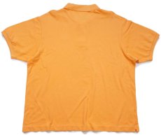 画像2: 00s LACOSTEラコステ ワンポイント コットン 鹿の子 ポロシャツ 薄オレンジ 8★283 特大 (2)