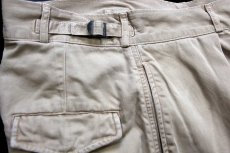 画像5: 90s USA製 ポロ ラルフローレン ワンタック コットンツイル カーゴ ショートパンツ カーキ W34★ショーツ (5)
