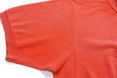 画像6: 90s LACOSTEラコステ ワンポイント コットン 鹿の子 ポロシャツ オレンジ フェード 6★275 (6)