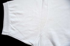 画像6: 00s LACOSTEラコステ ワンポイント コットン 鹿の子 ポロシャツ 白 7★265 (6)