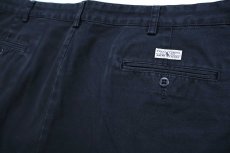 画像4: 90s ポロ ラルフローレン TYLER SHORT ツータック コットン チノ ショートパンツ 黒 W42★ショーツ (4)