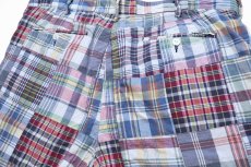 画像4: ポロ ラルフローレン CLASSIC FIT マドラスチェック パッチワーク コットン ショートパンツ W38★ショーツ (4)