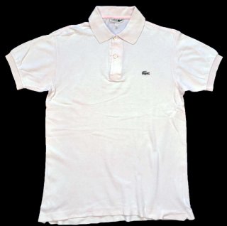 フランス製 CHEMISE LACOSTE ポロシャツサイズ5 白フレラコ鹿の子 70726f647563742f32303236303732