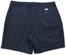 画像2: 90s ポロ ラルフローレン TYLER SHORT ツータック コットン チノ ショートパンツ 黒 W42★ショーツ (2)