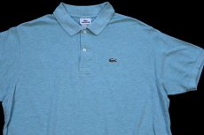 画像3: 00s LACOSTEラコステ ワンポイント コットン 鹿の子 ポロシャツ ミント ミックス 6★280 (3)