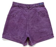 画像2: 90s patagoniaパタゴニア Stand Up Shorts オーガニックコットン スタンドアップ ショーツ パープル 10★ショートパンツ (2)