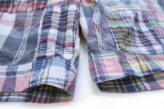 画像6: ポロ ラルフローレン CLASSIC FIT マドラスチェック パッチワーク コットン ショートパンツ W38★ショーツ (6)
