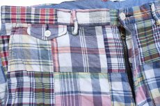 画像3: ポロ ラルフローレン CLASSIC FIT マドラスチェック パッチワーク コットン ショートパンツ W38★ショーツ (3)