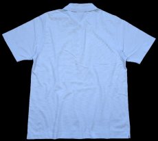 画像2: 00s LACOSTE SPORT スポーツ ラコステ ワンポイント コットン 鹿の子 ポロシャツ 水色 4 (2)