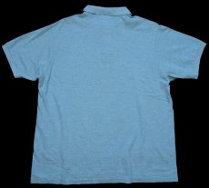 画像2: 00s LACOSTEラコステ ワンポイント コットン 鹿の子 ポロシャツ ミント ミックス 6★280 (2)