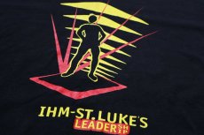 画像4: 90s USA製 IHM-ST. LUKE'S LEADERSHIP コットンTシャツ 黒 XXL★特大 (4)