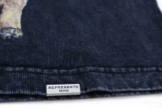 画像5: REPRESENTS MAN Thoroughbred ドーベルマン ドッグ アート ピグメントダイ Tシャツ 黒 L (5)