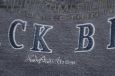 画像5: 90s USA製 ANIMAL REPUBLIC SURVIVAL GEAR BLACK BEAR ベア アート コットンTシャツ チャコールグレー L (5)