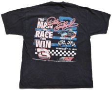 画像3: 90s USA製 NASCAR DAYTONA 500 Dale Earnhardt 両面プリント コットンTシャツ 黒 XL (3)