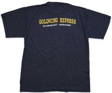 画像3: 90s USA製 ROUTE 66 DINER GOLDWING EXPRESS 両面プリント コットンTシャツ 黒 XL (3)