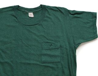 70s USA製 Healthknit 無地 コットン フットボールTシャツ 濃紺 M