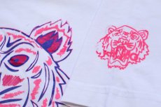 画像5: フランス製 KENZO PARIS ケンゾー タイガー ロゴ コットンTシャツ 白 XL★ユーロ (5)