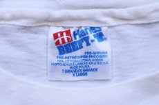 画像5: 90s USA製 Hanes HOT POCKETS ロゴ ポケット付き コットンTシャツ 生成り XL (5)