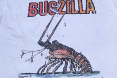 画像4: 90s USA製 SIGSBEE MARINA KEY WEST, FLORIDA BUGZILLA ロブスター イラスト ポケット付き コットンTシャツ 白 L (4)