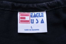 画像5: 90s USA製 POW MIA YOU ARE NOT FORGOTTEN ロゴ コットンTシャツ 黒 L (5)