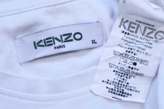 画像4: フランス製 KENZO PARIS ケンゾー タイガー ロゴ コットンTシャツ 白 XL★ユーロ (4)