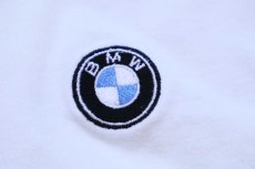 画像4: 00s Hanes BMW ロゴ刺繍 コットンTシャツ 白 2XL★特大 (4)