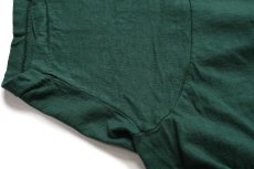 画像6: 70s USA製 FRUIT OF THE LOOM 無地 コットン ポケットTシャツ 緑 L (6)
