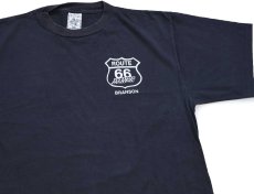 画像1: 90s USA製 ROUTE 66 DINER GOLDWING EXPRESS 両面プリント コットンTシャツ 黒 XL (1)