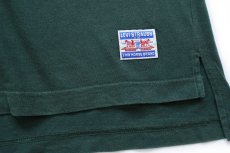 画像5: 90s Levi'sリーバイス ツーホース ロゴ レイヤードネック&スリーブ コットンTシャツ 緑×杢ライトグレー フェード M (5)