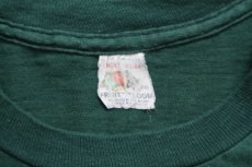 画像4: 70s USA製 FRUIT OF THE LOOM 無地 コットン ポケットTシャツ 緑 L (4)