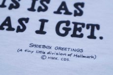 画像4: 90s USA製 SHOEBOX GREETINGS I'M RETIRED THIS IS AS DRESSED UP AS I GET. メッセージ Tシャツ 白 L (4)